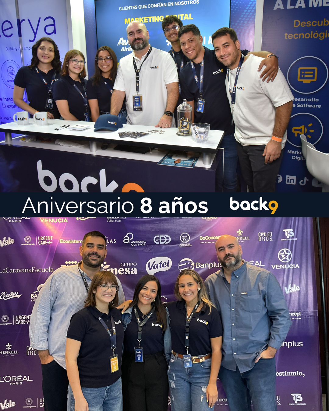 Equipo Back9 - 8 años de aniversario